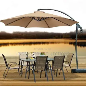Heavy Base High Quality Canvas Outdoor Umbrella.