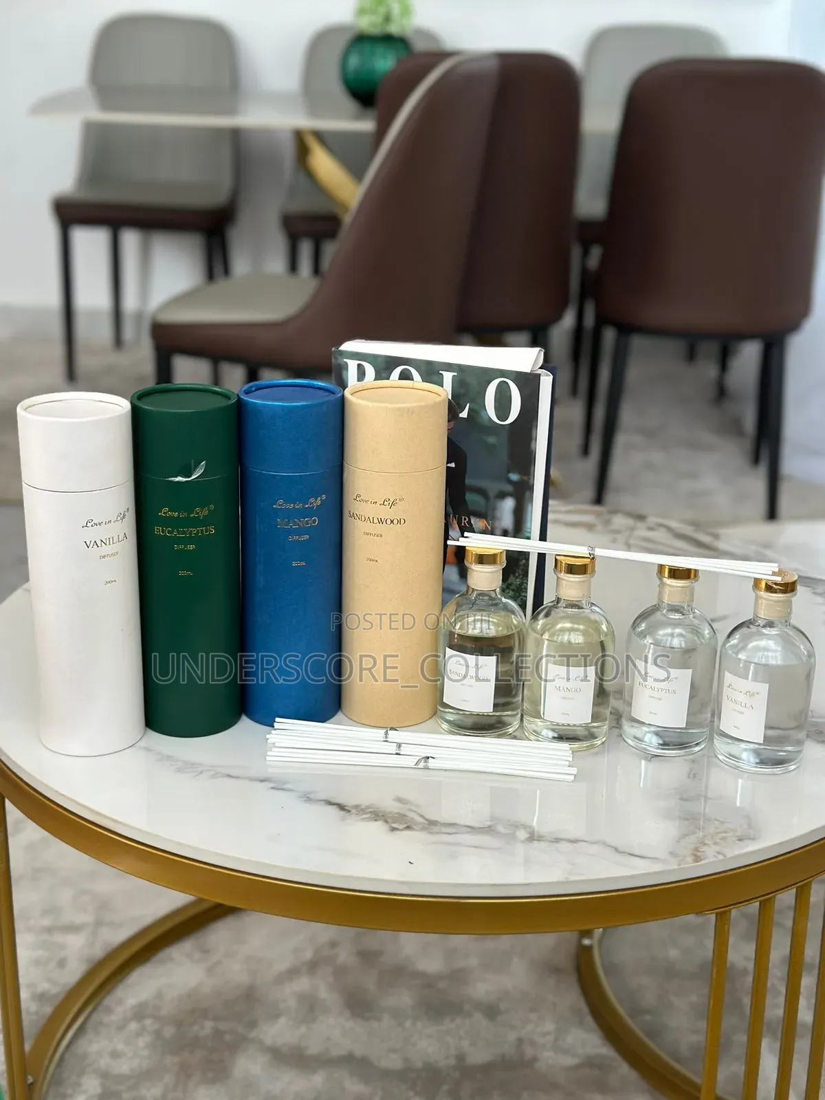 Luxury Diffusers With Canvas Packaging.