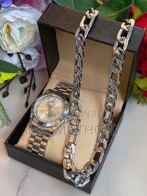 Gents Watch X Silver Chain