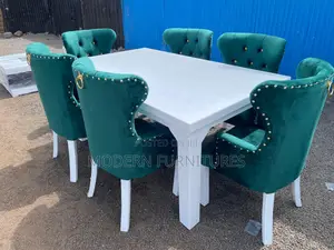 Unique Green 6 Seater Dining Set