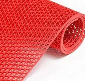 Modern Red PVC Perforated Carpet