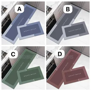 * RUBBER Kitchen Mats*2pcs Kitchen Mats With Rubber.