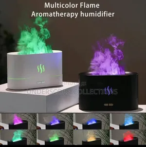FLAME AROMA DIFFUSER With Fire-Like Lights Colour Changing .