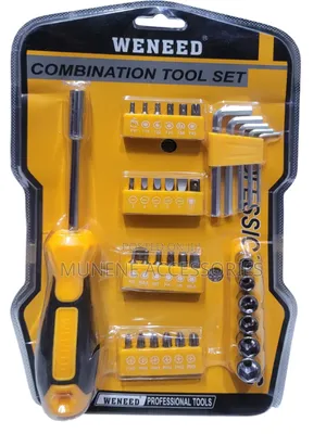 34pcs Hand Repair Tools Set Screwdriver Allen Key Combin Key
