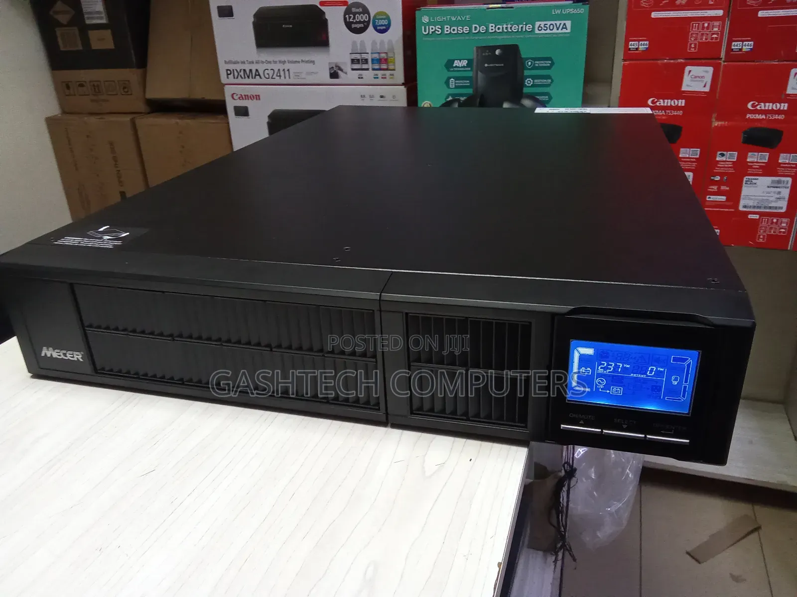 Mecer 3000va 3kva LCD Smart Online Rackmount Ups