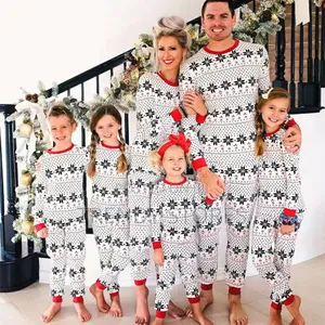 Snowflake Themed Christmas Pajamas