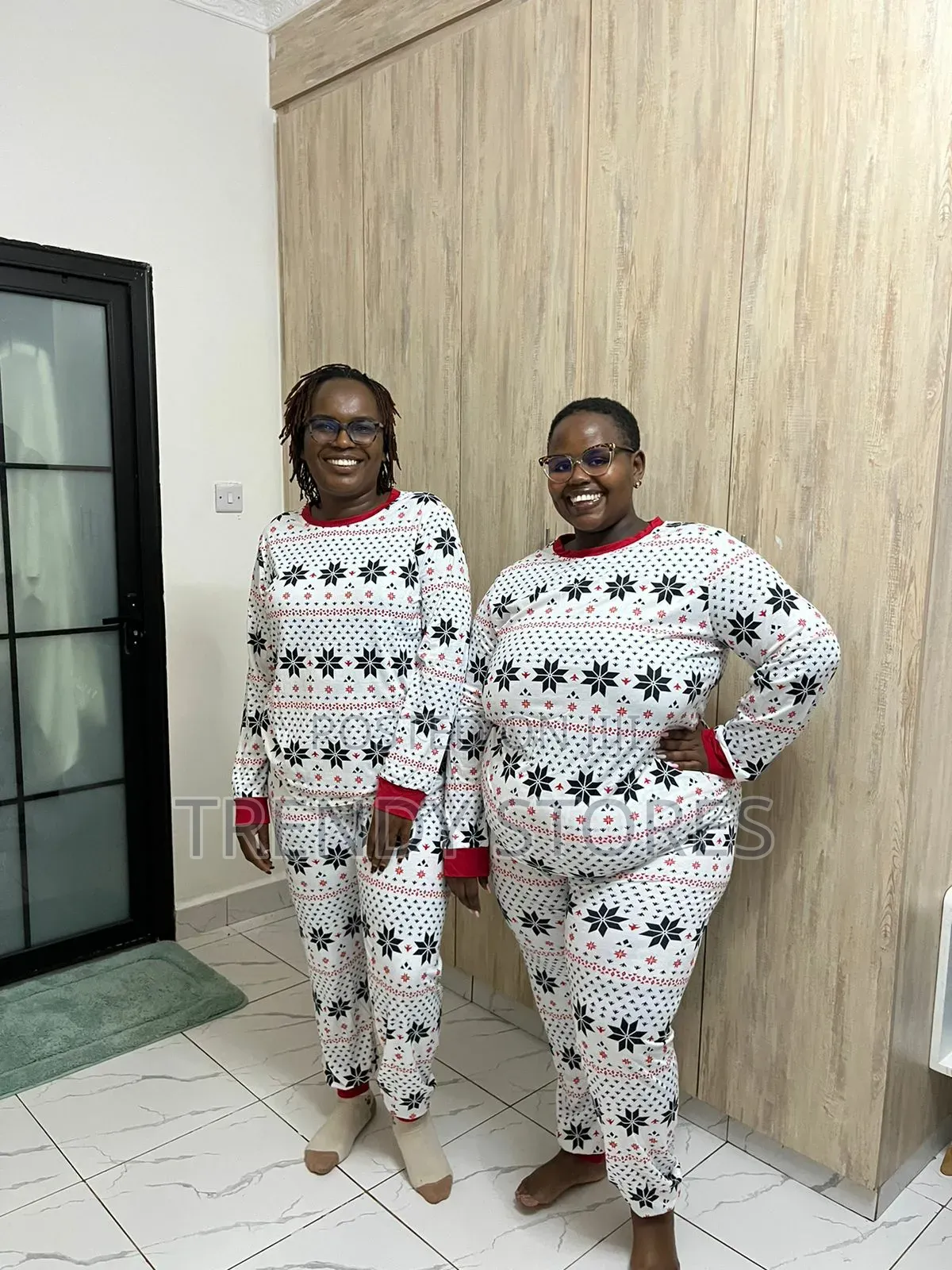 Snowflake Themed Christmas Pajamas