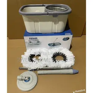 Bucket Washer Spin Cleaning Mop Strong Handle