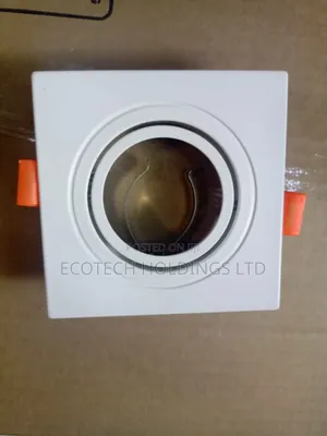 White Anti Glare Recessed Adjustable Single Ceiling Frame G2