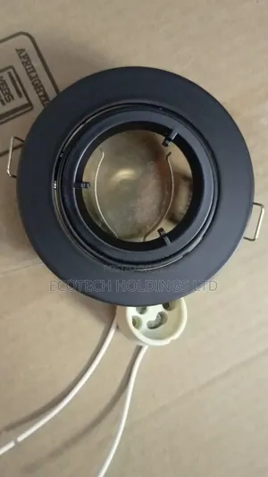 Anti Glare Recessed Adjustable Single Ceiling Frame Black E2