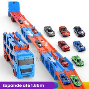 1.6 M Transport Truck With 6 Die Cast Cars