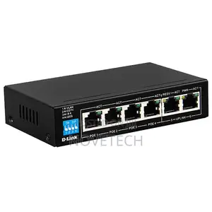 DGS-F1006P D-Link 4-Port Poe Switch 2 Uplink Ports And