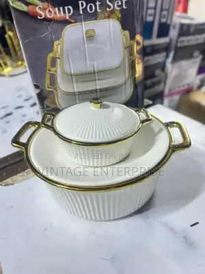 2pcs Ceramic Bowl 2.5L and 1L