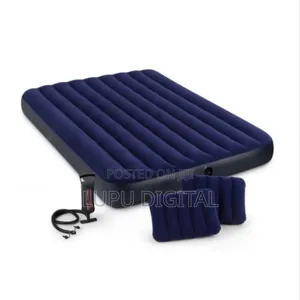 Intex Air Mattress 5x6 With 2 Pillows and Free Manual Pump