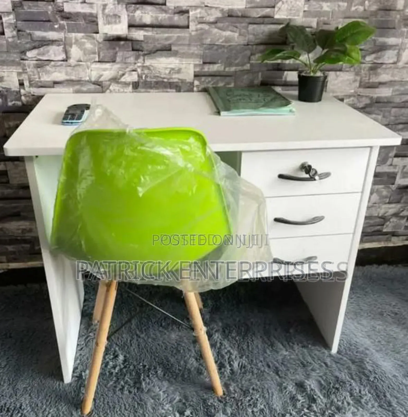 Office/Study Desk Plus Eames Study Chair
