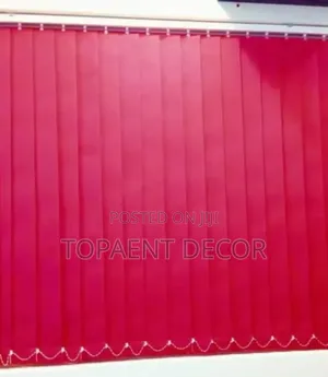 Red Curtain Blinds Office and House Vertical Blinds