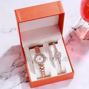 Excellent Quality 2pcs Gift Set Watch and Bracelet