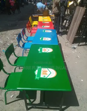 Nursery Table With School Logo