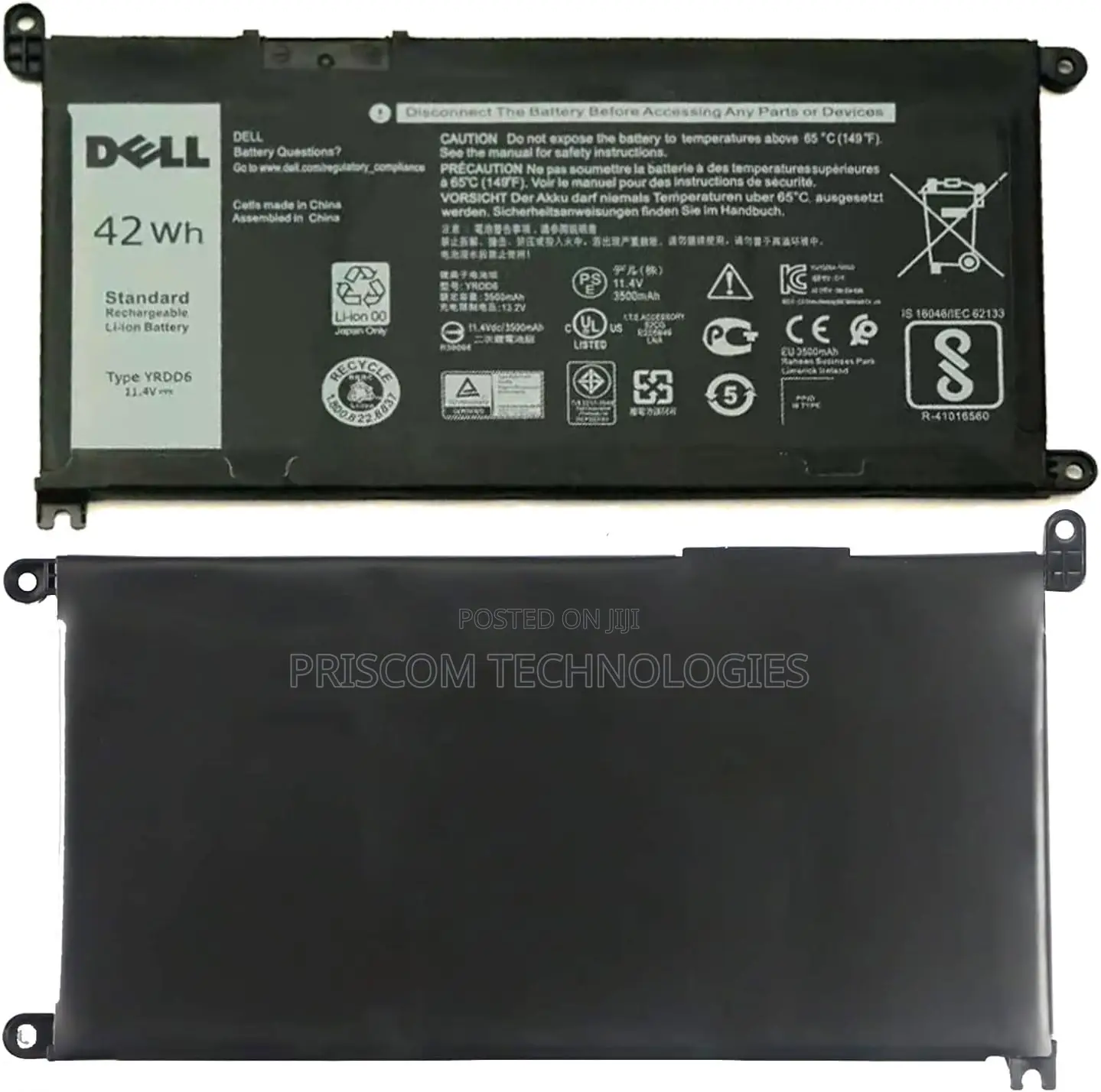 Dell Yrdd6 Battery for Inspiron 14 5482 , Inspiron 14 5000