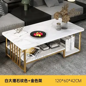 MDF With Marble Coffee Table*