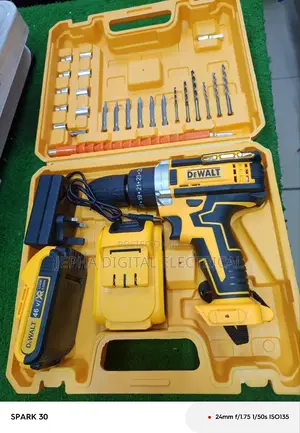 Rechargeable Cordless Drill With 2 Batteries