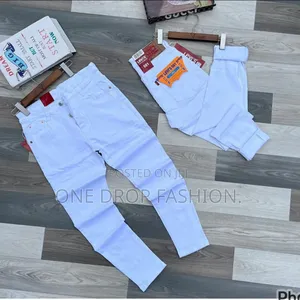 White Plain Jeans 100