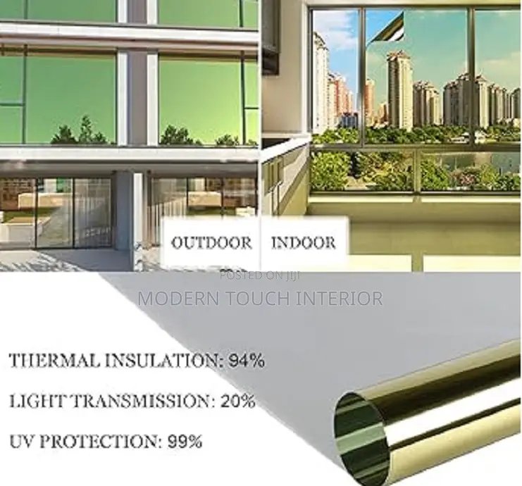Energy-Saving One-Way Reflective Window Film