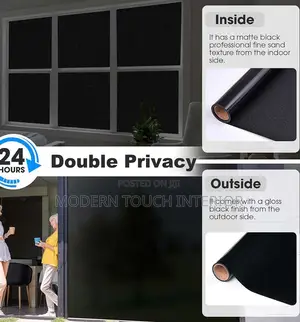 Block Out Window Film Complete Light Blocking and Privacy