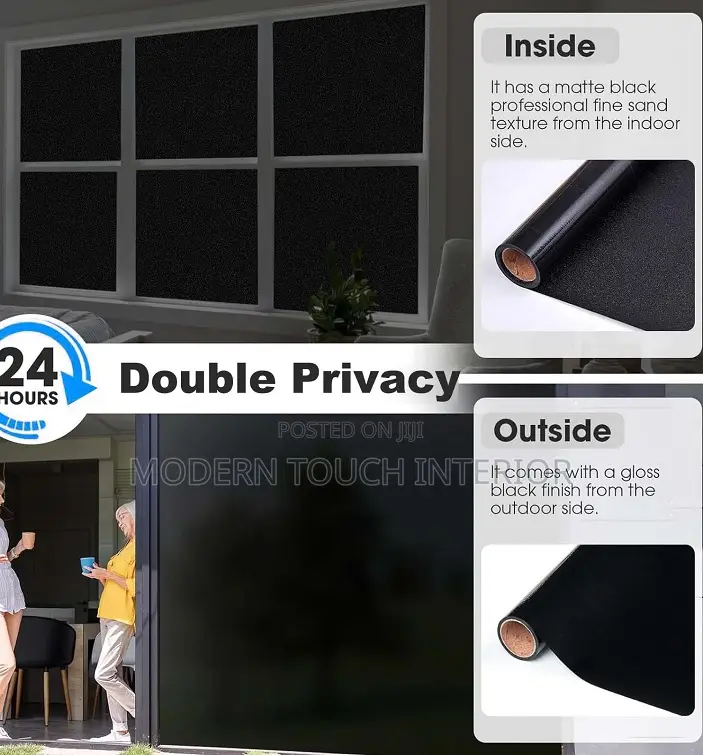 Block Out Window Film Complete Light Blocking and Privacy