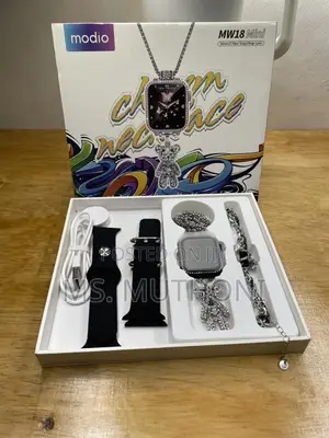 MW 18 Mini 36 Mm HD Display 2 Pair Strap and Stylish Chain