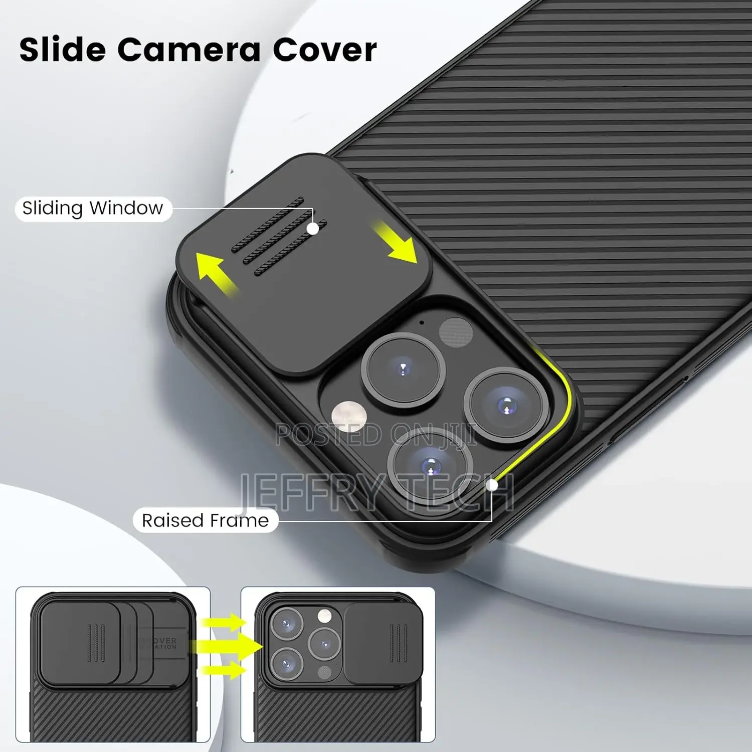 iPhone 15 Pro Max Case With Sliding Camera Cover