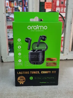Oraimo Freepods Neo Half In Ear True Wireless Earbuds- Black