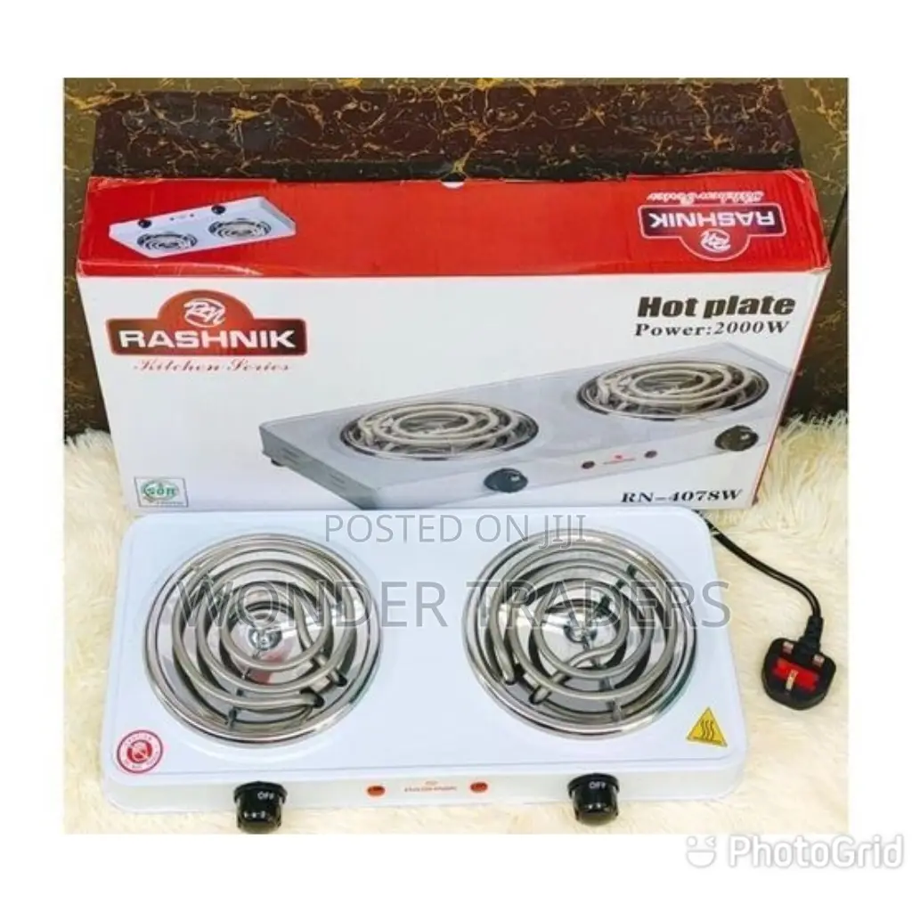 Rashnik Double Coil Hot Plate 2000watts