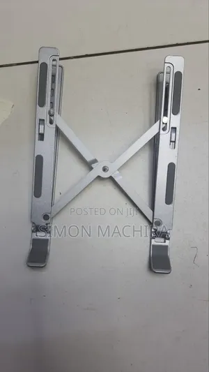 Silver Aluminium Metallic Laptop Stand
