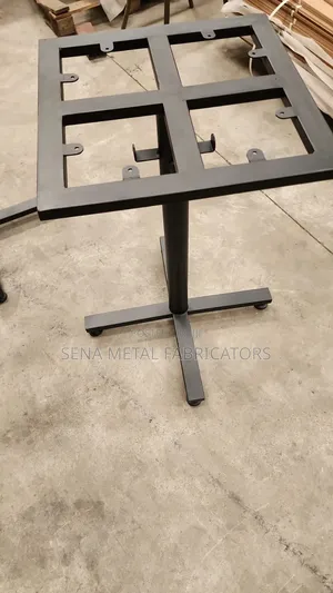 Heavy-Duty Metal Leg Stands With Powder-Coating Finish.