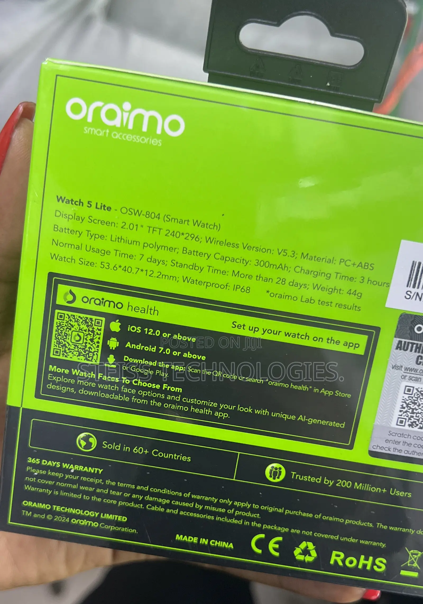 Oraimo Smartwatch 5lite