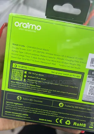 Oraimo Smartwatch 5lite