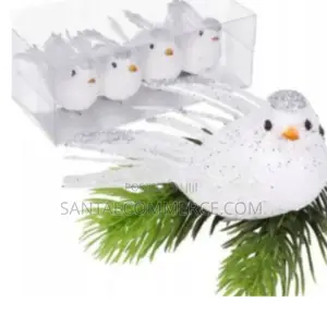 4 Pieces Christmas Dove Decor