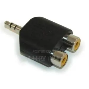 RCA Audio Splitter Adapter (3.5mm Male Stereo TRS To 2 RCA F