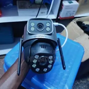 Dual Lens 4g/Lan Outdoor CCTV Camera