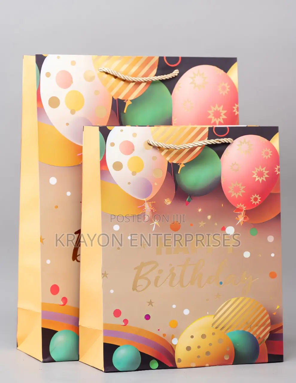 Birthday Themed Giftbags A5