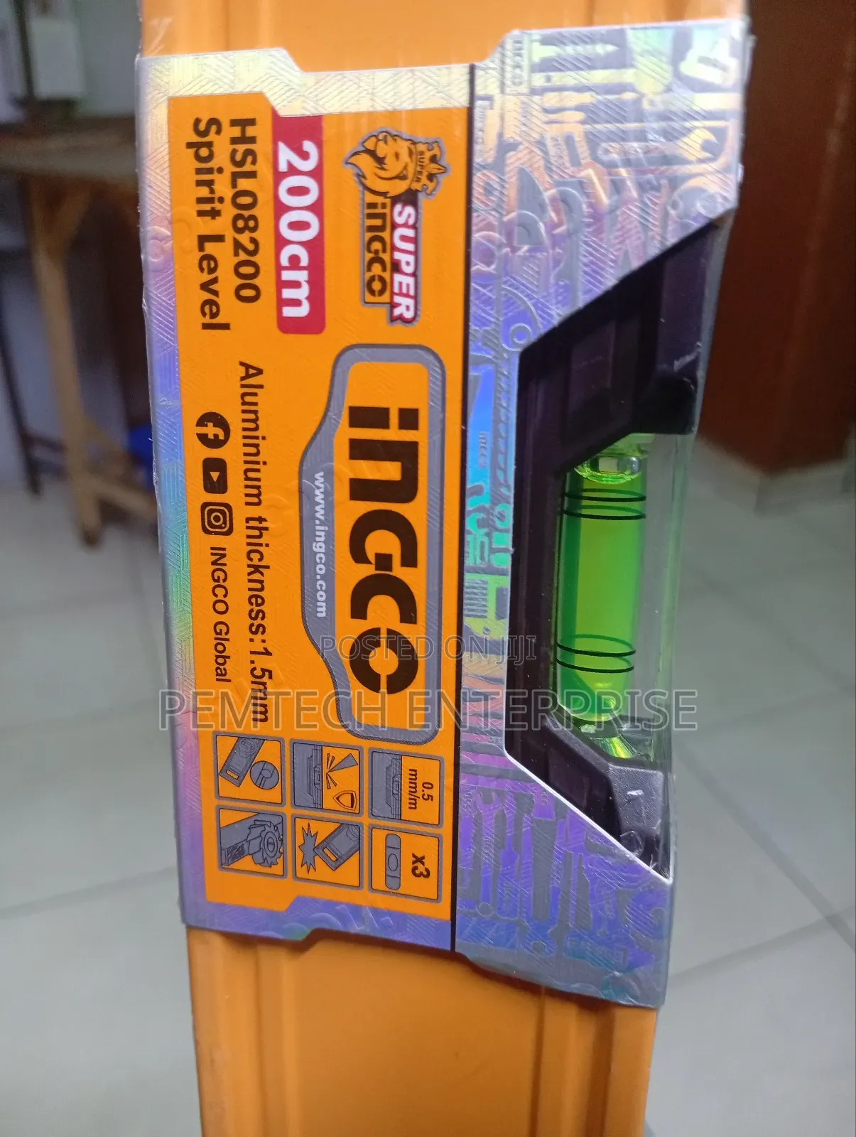 200cm Spirit Level