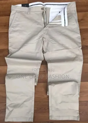 Straight/Wide Leg Khaki Pants