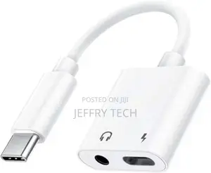USB Type C to 3.5mm AUX Audio Adapter Headphone Charging For