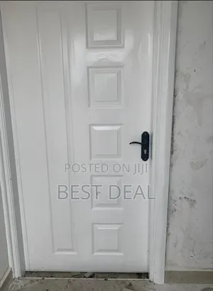 White Wood Laminate Flash Door
