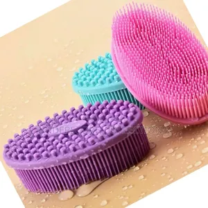 Silicon Bath Brush.Gentle Shower Brush for Kids and Adults