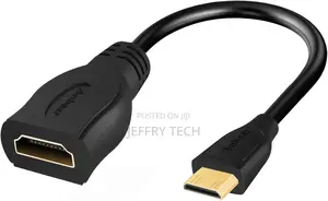 Mini HDMI to HDMI Adapter for DSLR Camera, Laptop, Camcorder