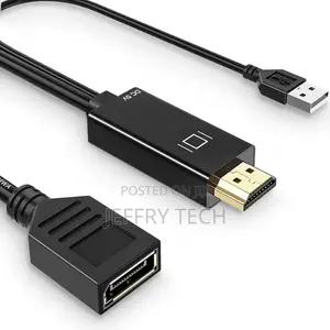 HDMI to Displayport Adapter, 60hz HDMI to DP Converter C