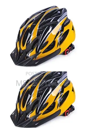 Hard Yellow Black Adult Helmet for Men Women