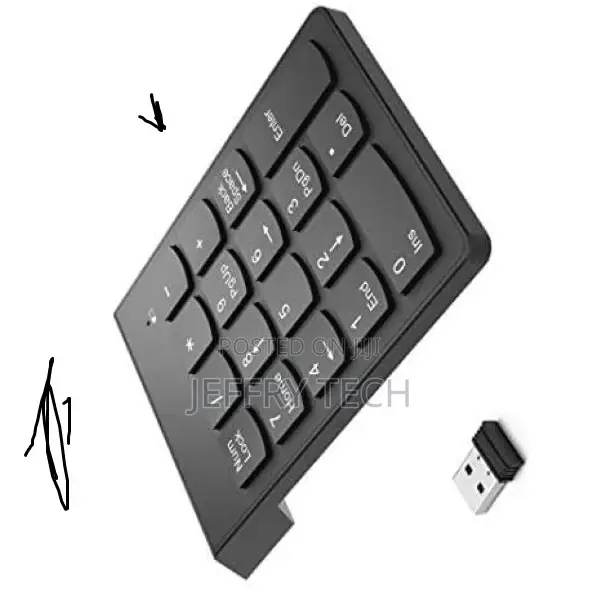 Wireless Numeric Keypad, 2.4ghz 18keys Uspad, Portable Keyb
